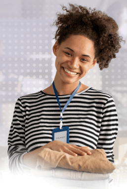 Equipe de uma pequena ou média empresa usando a Empregare